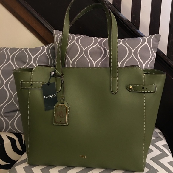 Lauren Ralph Lauren Handbag Tote - Leather - Picture 2 of 6